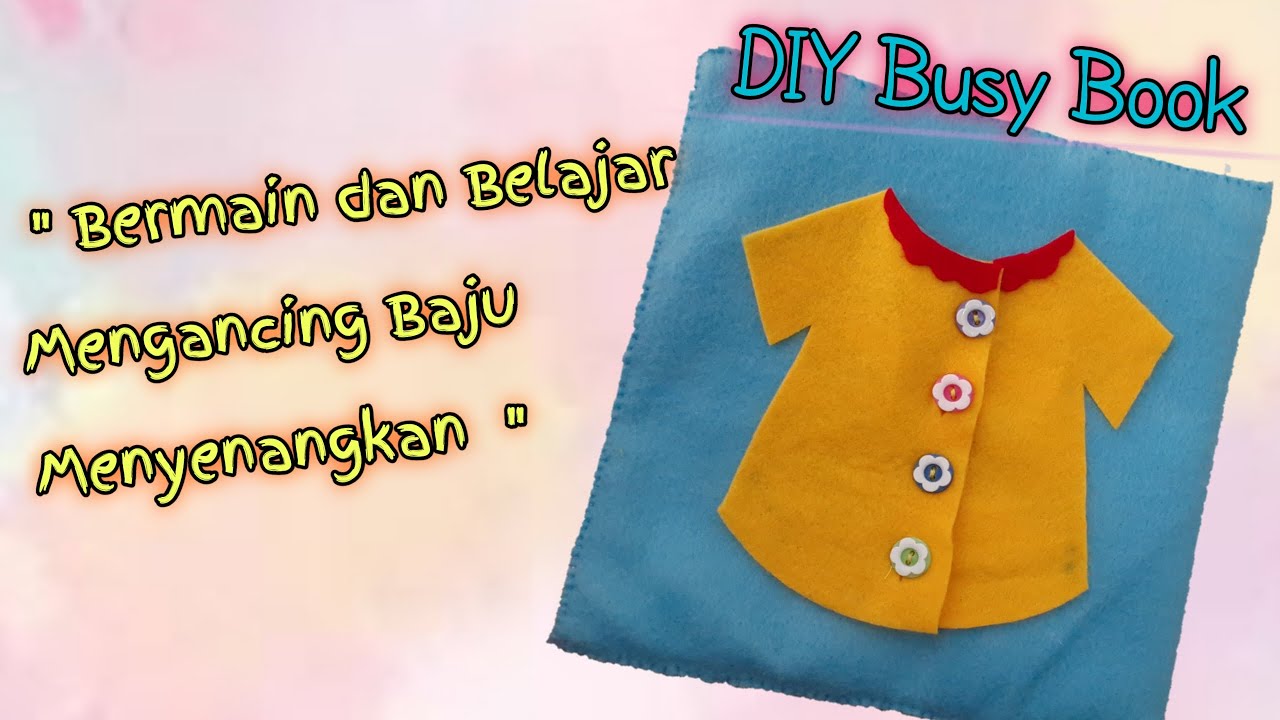 DIY Binder Clip Custom dari Kain Flanel dan Kancing Warna-Warni